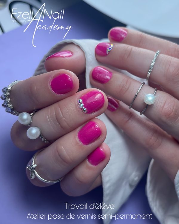 Pose de vernis semi-permanent & manucure