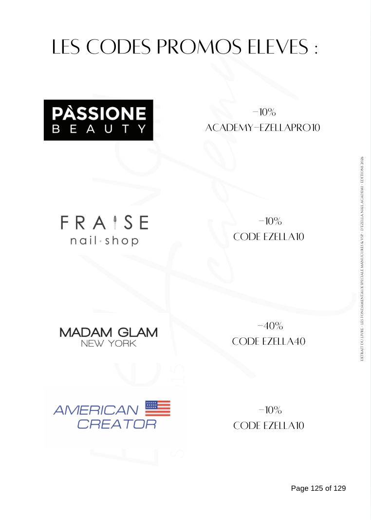 Code promo Passione Beauty. Code promo Fraise nail shop Code promo american creator code promo madam glam. code promo ongle de -10 à -40%