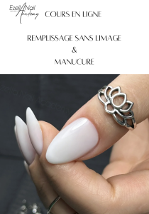 cours en ligne sur la manucure russe et le remplissage sans limage