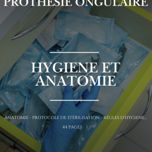 Couverture du livret de formation anatomie de l’ongle et hygiène en PDF par Ezella Nail Academy